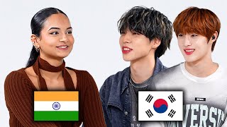 When 2 Handsome Korean Meets Indian Women For The First Time l FT CIX [upl. by Edra]