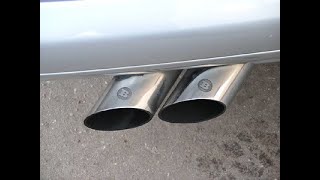 exhaust sound w210 e270 cdi straight pipe [upl. by Aiclid]