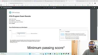 CFA Level I Result Reaction Video  Did I pass CFA Level I Exam   August 2024 [upl. by Natsirc]