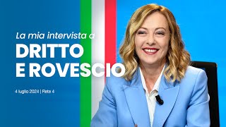 La mia intervista a Dritto e Rovescio  4 luglio 2024 [upl. by Felipe]