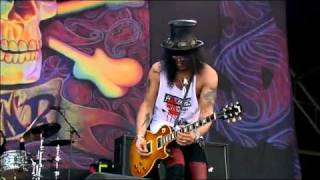 Guns N Roses Slash  Sweet Child O Mine   Glastonbury Live Concert 2010flv [upl. by Alexina]