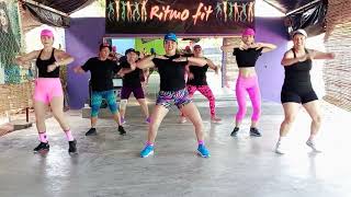 Mayores Becky G amp Bad bunni Remix💃🏽💃🏽✅zumbafitness cardiofit bailes bailes [upl. by Gare]