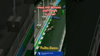 Haas and Williams didnt share a corner VadimSenna Haas Williams corner didntshare F1 [upl. by Erapsag]