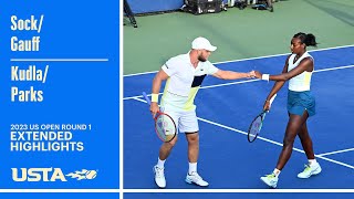 SockGauff vs KudlaParks Extended Highlights  2023 US Open Round 1 [upl. by Alimak781]