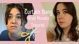 Je teste le tutoriel de Brad Mondo pour un quotCurtain Bangsquot [upl. by Nelie371]