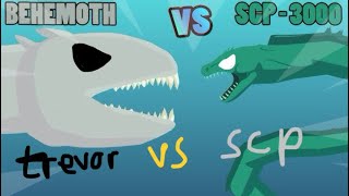 Behemoth vs scp 3000 sticknodes animation remake trevor Henderson vs scp foundation [upl. by Macfadyn]