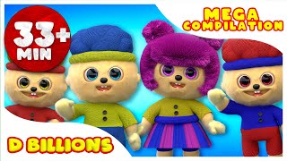 Knitted ChaCha Chicky LyaLya amp BoomBoom Toys  Mega Compilation  D Billions Kids Songs [upl. by Maurine]