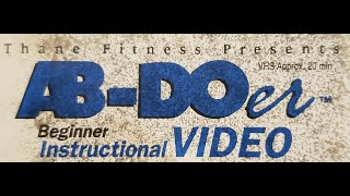 ABDOer Beginner Instructional Video Hosted By John Abdo Exercise Workout Tape 2000 VHS [upl. by Adivad]