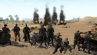 Assault Squad Mods GSM Mod  Italy Vs US 43  quot battle for the desert hill quot [upl. by Nohshan810]