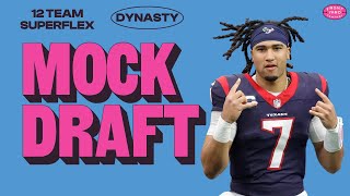 2024 Dynasty Superflex Mock Draft  Fantasy Football Game Show [upl. by Irab]