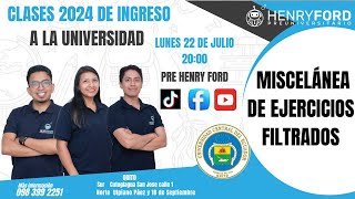 Preguntas filtradas UCE  Ingreso a la Universidad 2024  Clase N°23 [upl. by Airun]