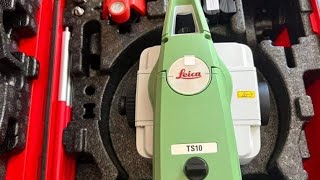 leica total station ts10basic information  prism settings [upl. by Aholah]