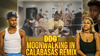 DDG  Moonwalking in Calabasas Remix feat Blueface Official Music Video REACTION [upl. by Carlotta773]