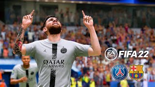 FIFA 22  Paris SaintGermain vs Barcelona [upl. by Scot738]