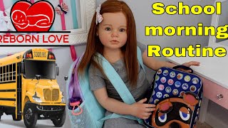 Reborn Child Autumns First Day of School Morning Routine  Reborn Love [upl. by Jeniece370]