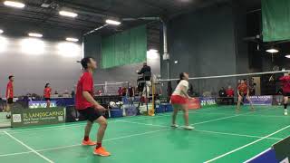 2020 Canadian Badminton Nationals  XD QF HurlburtYuWu vs NgCheung [upl. by Savannah]