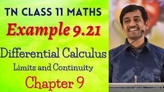 Class 11 Maths  Example 921  Limits and Continuity  Tamil Nadu New Syllabus [upl. by Akinot]