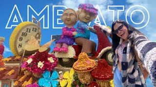 Carnaval de AMBATO 2023🥳 Fiesta de la fruta y de las flores🌺 ¿las mejores fiestas de Ecuador 🇪🇨 [upl. by Rudyard682]