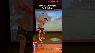 2 MAN SCRAMBLE AT THE TRAVELERS CHAMPIONSHIP ⛳️ shorts short [upl. by Soo]