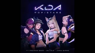 KDA  POPSTARS Official Instrumental [upl. by Ahsinroc]