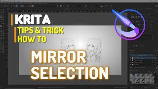 Krita How To Mirror Selection [upl. by Nivlad76]