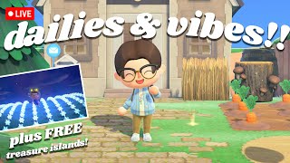 5 FREE treasure islands amp cozy dailies in animal crossing new horizons [upl. by Koa743]