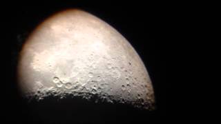 Waxing crescent Moon with iPhone and TalAlkor reflector [upl. by Avan887]