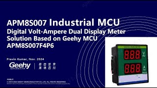 Digital VoltAmpere Dual Display Meter Based on Geehy MCU APM8S007F4P6 [upl. by Atilrac69]