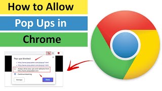 How to Allow Pop Ups in Chrome  Stop Chrome from Blocking PopUps [upl. by Eelirem]