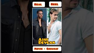 Qayamat movie all cast real and reel cractor shortsvideo trendingviralvideo shorts ajaydevgan [upl. by Tallie]