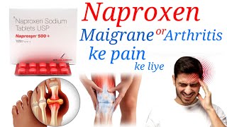 Naproxen 500 mg tablet  Naprosyn 250 tablet hindi  migraine headache arthritis [upl. by Trakas216]