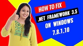 How to Fix Net Framework 35 install Error 0x800f96  0x800f01f on Windows 8  81  10 HindiURDU [upl. by Eitsirk]