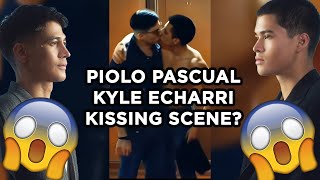 Piolo Pascual  Kyle Echarri Kissing scene Pamilya Sagrado [upl. by Adamo]