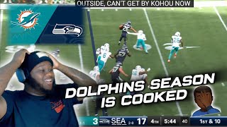 DOLPHINS SEASON IS COOKED  Miami Dolphins vs Seattle Seahawks  2024 Week 3 Highlights Reaction [upl. by Ellehctim]