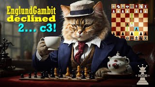 ♟️ Englund Gambit Declined  FUN 2 c3 line and game [upl. by Agnes]