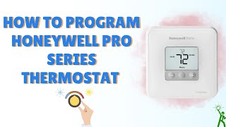 How to program Honeywell Pro Series Thermostat honeywell thermostat proseries [upl. by Tersina]