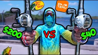 TEMU Bass Fishing vs Bass Pro Baitcaster Combo  Fishing for Exotic [upl. by Bor]