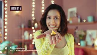 Celebrate Festive Season with ShraddhaKapoor and HERSHEYS KISSES [upl. by Tennes]