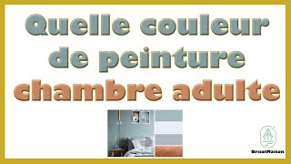 Quelle couleur de peinture pour chambre adulte [upl. by Harrak448]