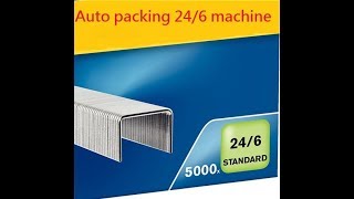 246 auto packing staple making machine [upl. by Swamy323]