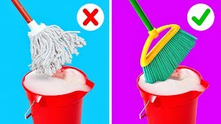 25 CLEANING HACKS TO SPEED UP YOUR ROUTINE [upl. by Ruff]