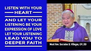 Timeless Wisdom  Homily  Listen with your heart  Most Rev Socrates Villegas OP DD [upl. by Artimas]