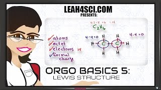 Lewis Structure for Organic Chemistry Molecules Orgo Basics 5 [upl. by Tnelc]