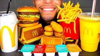 ASMR McDonalds Chicken Nuggets Oreo McFlurry Ice Cream BIG MAC Eating Fries Mukbang Jerry No Talking [upl. by Aseeral]