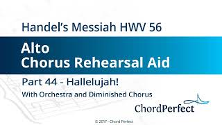 Handels Messiah Part 44  Hallelujah  Alto Chorus Rehearsal Aid [upl. by Larkins]