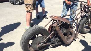 Redneck Rumble 2015 International Harvester Rat Bike Chopper [upl. by Notsuoh]