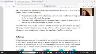 Diptongo hiato triptongo [upl. by Brainard]