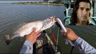 Kayak fishing in Arroyo City Texas [upl. by Yerrok]