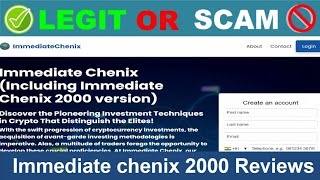 Immediate chenix 2000 Reviews  May 2024Beware of Scam Watch Now [upl. by Rramaj]