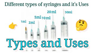 Types of Syringes  Uses Of Syringes syringe nursing nursingexam [upl. by Roeser406]